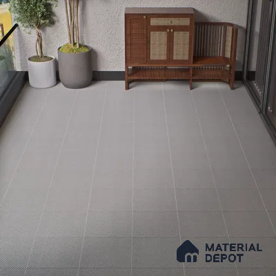 Parking Floor Tile TL 02343 16 x 16 inch Vitrified Anti Skid Matte Finish Heavy Duty Tile - 12 mm | Suitable For Outdoor, Heavy Traffic Areas | Pattern Alignment May Vary | 2-3 mm Spacer is Mandatory