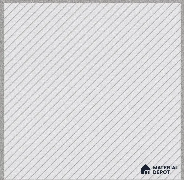 Parking Floor Tile TL 02344 16 x 16 inch Vitrified Anti Skid Matte Finish Heavy Duty Tile - 12 mm | Suitable For Outdoor, Heavy Traffic Areas | Pattern Alignment May Vary | 2-3 mm Spacer is Mandatory