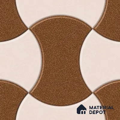 Parking Floor Tile TL 02346 16 x 16 inch Vitrified Anti Skid Matte Finish Heavy Duty Tile - 12 mm | Suitable For Outdoor, Heavy Traffic Areas | Pattern Alignment May Vary | 2-3 mm Spacer is Mandatory