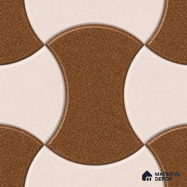Parking Floor Tile TL 02346 16 x 16 inch Vitrified Anti Skid Matte Finish Heavy Duty Tile - 12 mm | Suitable For Outdoor, Heavy Traffic Areas | Pattern Alignment May Vary | 2-3 mm Spacer is Mandatory