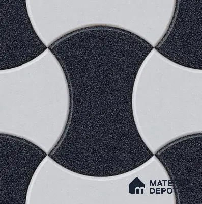 Parking Floor Tile TL 02347 16 x 16 inch Vitrified Anti Skid Matte Finish Heavy Duty Tile - 12 mm | Suitable For Outdoor, Heavy Traffic Areas | Pattern Alignment May Vary | 2-3 mm Spacer is Mandatory