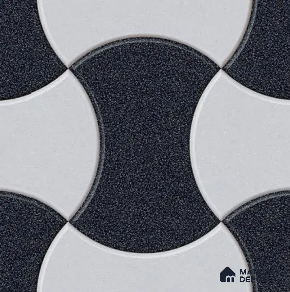 Parking Floor Tile TL 02347 16 x 16 inch Vitrified Anti Skid Matte Finish Heavy Duty Tile - 12 mm | Suitable For Outdoor, Heavy Traffic Areas | Pattern Alignment May Vary | 2-3 mm Spacer is Mandatory