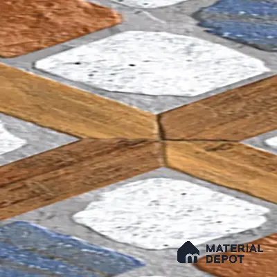 Parking Floor Tile TL 02349 16 x 16 inch Vitrified Anti Skid Matte Finish Heavy Duty Tile - 12 mm | Suitable For Outdoor, Heavy Traffic Areas | Pattern Alignment May Vary | 2-3 mm Spacer is Mandatory