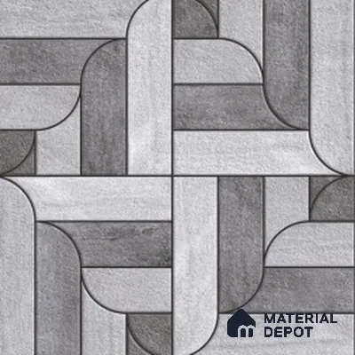 Parking Floor Tile TL 02350 16 x 16 inch Vitrified Anti Skid Matte Finish Heavy Duty Tile - 12 mm | Suitable For Outdoor, Heavy Traffic Areas | Pattern Alignment May Vary | 2-3 mm Spacer is Mandatory