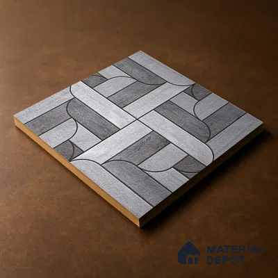 Parking Floor Tile TL 02350 16 x 16 inch Vitrified Anti Skid Matte Finish Heavy Duty Tile - 12 mm | Suitable For Outdoor, Heavy Traffic Areas | Pattern Alignment May Vary | 2-3 mm Spacer is Mandatory