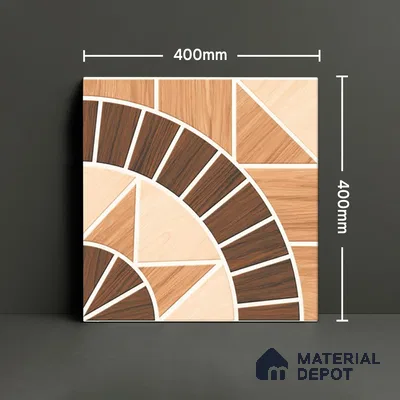 Parking Floor Tile TL 02353 16 x 16 inch Vitrified Anti Skid Matte Finish Heavy Duty Tile - 12 mm | Suitable For Outdoor, Heavy Traffic Areas | Pattern Alignment May Vary | 2-3 mm Spacer is Mandatory