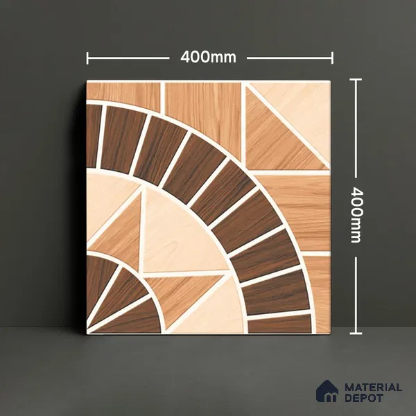 Parking Floor Tile TL 02353 16 x 16 inch Vitrified Anti Skid Matte Finish Heavy Duty Tile - 12 mm | Suitable For Outdoor, Heavy Traffic Areas | Pattern Alignment May Vary | 2-3 mm Spacer is Mandatory
