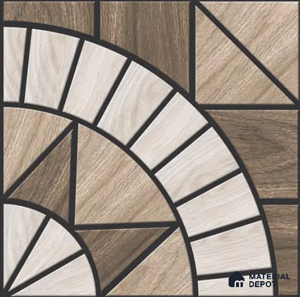 Parking Floor Tile TL 02354 16 x 16 inch Vitrified Anti Skid Matte Finish Heavy Duty Tile - 12 mm | Suitable For Outdoor, Heavy Traffic Areas | Pattern Alignment May Vary | 2-3 mm Spacer is Mandatory