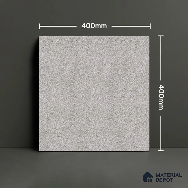 Parking Floor Tile TL 02356 16 x 16 inch Vitrified Anti Skid Matte Finish Heavy Duty Tile - 12 mm | Suitable For Bathroom, Heavy Traffic Areas | Pattern Alignment May Vary | 2-3 mm Spacer is Mandatory