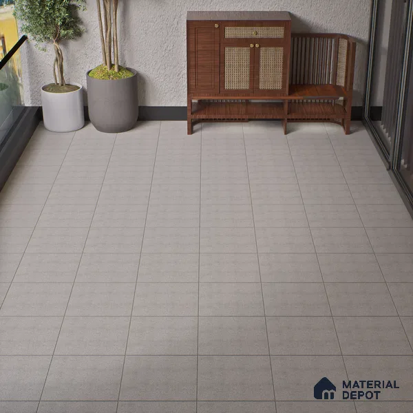 Parking Floor Tile TL 02356 16 x 16 inch Vitrified Anti Skid Matte Finish Heavy Duty Tile - 12 mm | Suitable For Bathroom, Heavy Traffic Areas | Pattern Alignment May Vary | 2-3 mm Spacer is Mandatory