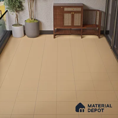 Parking Floor Tile TL 02358 16 x 16 inch Vitrified Anti Skid Matte Finish Heavy Duty Tile - 12 mm | Suitable For Bathroom, Heavy Traffic Areas, Courtyard | Pattern Alignment May Vary | 2-3 mm Spacer is Mandatory