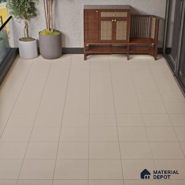 Parking Floor Tile TL 02359 16 x 16 inch Vitrified Anti Skid Matte Finish Heavy Duty Tile - 12 mm | Suitable For Bathroom, Balcony, Heavy Traffic Areas | Pattern Alignment May Vary | 2-3 mm Spacer is Mandatory