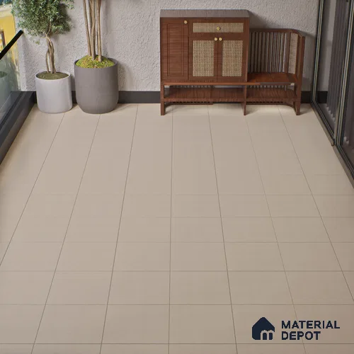 Parking Floor Tile TL 02359 16 x 16 inch Vitrified Anti Skid Matte Finish Heavy Duty Tile - 12 mm | Suitable For Bathroom, Balcony, Heavy Traffic Areas | Pattern Alignment May Vary | 2-3 mm Spacer is Mandatory