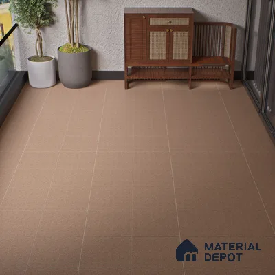 Parking Floor Tile TL 02360 16 x 16 inch Vitrified Anti Skid Matte Finish Heavy Duty Tile - 12 mm | Suitable For Parking, Heavy Traffic Areas, Bathroom | Pattern Alignment May Vary | 2-3 mm Spacer is Mandatory