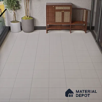 Parking Floor Tile TL 02361 16 x 16 inch Vitrified Anti Skid Matte Finish Heavy Duty Tile - 12 mm | Suitable For Outdoor, Heavy Traffic Areas | Pattern Alignment May Vary | 2-3 mm Spacer is Mandatory (Sample)