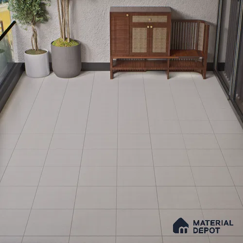 Parking Floor Tile TL 02361 16 x 16 inch Vitrified Anti Skid Matte Finish Heavy Duty Tile - 12 mm | Suitable For Bathroom, Heavy Traffic Areas | Pattern Alignment May Vary | 2-3 mm Spacer is Mandatory
