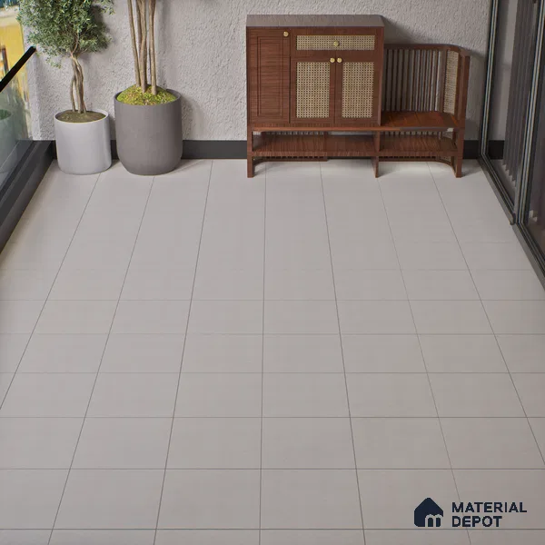 Parking Floor Tile TL 02361 16 x 16 inch Vitrified Anti Skid Matte Finish Heavy Duty Tile - 12 mm | Suitable For Outdoor, Heavy Traffic Areas | Pattern Alignment May Vary | 2-3 mm Spacer is Mandatory (Sample)