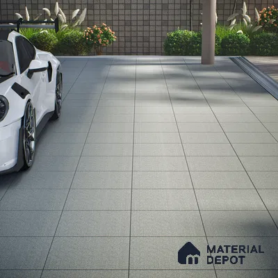 Parking Floor Tile TL 02362 16 x 16 inch Vitrified Anti Skid Matte Finish Heavy Duty Tile - 12 mm | Suitable For Bathroom, Balcony, Heavy Traffic Areas | Pattern Alignment May Vary | 2-3 mm Spacer is Mandatory