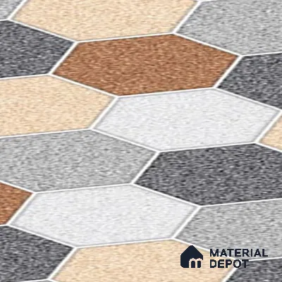 Parking Floor Tile TL 02363 16 x 16 inch Vitrified Anti Skid Matte Finish Heavy Duty Tile - 12 mm | Suitable For Outdoor, Heavy Traffic Areas | Pattern Alignment May Vary | 2-3 mm Spacer is Mandatory