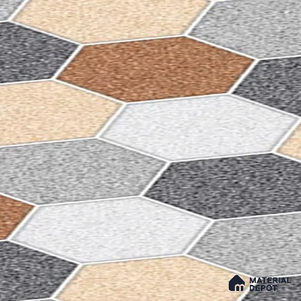 Parking Floor Tile TL 02363 16 x 16 inch Vitrified Anti Skid Matte Finish Heavy Duty Tile - 12 mm | Suitable For Outdoor, Heavy Traffic Areas | Pattern Alignment May Vary | 2-3 mm Spacer is Mandatory