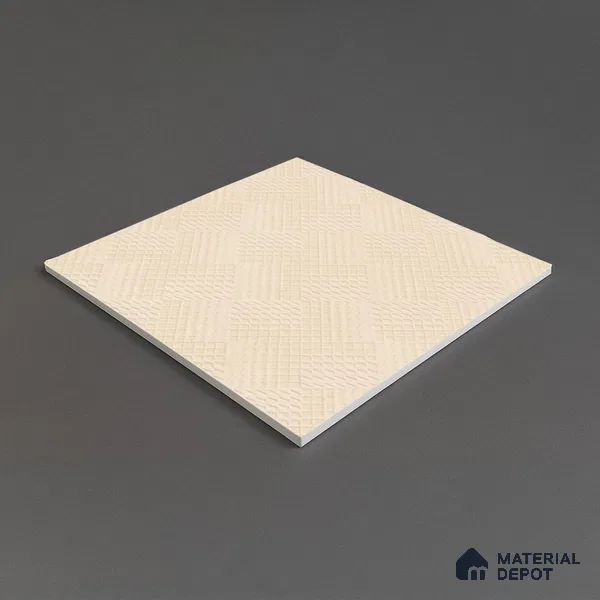 Parking Floor Tile TL 02364 16 x 16 inch Vitrified Anti Skid Matte Finish Heavy Duty Tile - 12 mm | Suitable For Bathroom, Heavy Traffic Areas | Pattern Alignment May Vary | 2-3 mm Spacer is Mandatory