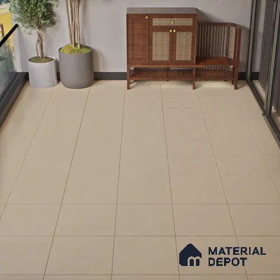 Parking Floor Tile TL 02364 16 x 16 inch Vitrified Anti Skid Matte Finish Heavy Duty Tile - 12 mm | Suitable For Bathroom, Heavy Traffic Areas | Pattern Alignment May Vary | 2-3 mm Spacer is Mandatory