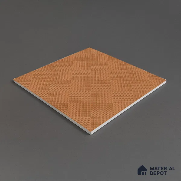 Parking Floor Tile TL 02365 16 x 16 inch Vitrified Anti Skid Matte Finish Heavy Duty Tile - 12 mm | Suitable For Outdoor, Heavy Traffic Areas | Pattern Alignment May Vary | 2-3 mm Spacer is Mandatory