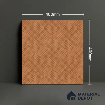 Parking Floor Tile TL 02365 16 x 16 inch Vitrified Anti Skid Matte Finish Heavy Duty Tile - 12 mm | Suitable For Outdoor, Heavy Traffic Areas | Pattern Alignment May Vary | 2-3 mm Spacer is Mandatory