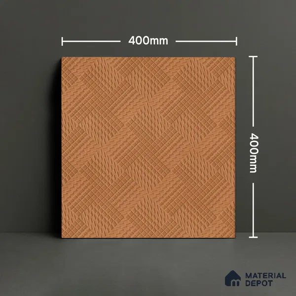 Parking Floor Tile TL 02365 16 x 16 inch Vitrified Anti Skid Matte Finish Heavy Duty Tile - 12 mm | Suitable For Outdoor, Heavy Traffic Areas | Pattern Alignment May Vary | 2-3 mm Spacer is Mandatory