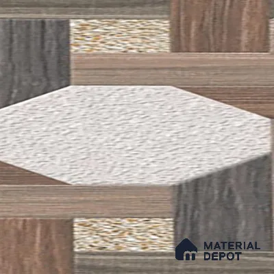 Parking Floor Tile TL 02366 16 x 16 inch Vitrified Anti Skid Matte Finish Heavy Duty Tile - 12 mm | Suitable For Outdoor, Heavy Traffic Areas | Pattern Alignment May Vary | 2-3 mm Spacer is Mandatory