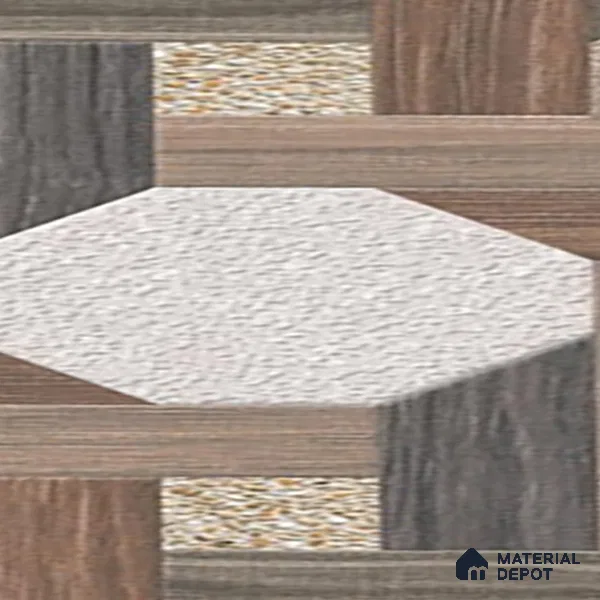 Parking Floor Tile TL 02366 16 x 16 inch Vitrified Anti Skid Matte Finish Heavy Duty Tile - 12 mm | Suitable For Outdoor, Heavy Traffic Areas | Pattern Alignment May Vary | 2-3 mm Spacer is Mandatory