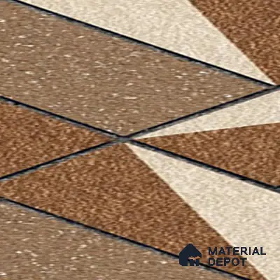 Parking Floor Tile TL 02368 16 x 16 inch Vitrified Anti Skid Matte Finish Heavy Duty Tile - 12 mm | Suitable For Outdoor, Heavy Traffic Areas | Pattern Alignment May Vary | 2-3 mm Spacer is Mandatory