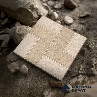 Parking Floor Tile TL 02369 16 x 16 inch Vitrified Anti Skid Matte Finish Heavy Duty Tile - 12 mm | Suitable For Outdoor, Heavy Traffic Areas | Pattern Alignment May Vary | 2-3 mm Spacer is Mandatory