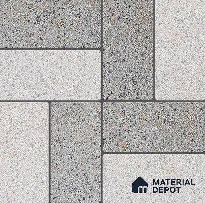 Parking Floor Tile TL 02370 16 x 16 inch Vitrified Anti Skid Matte Finish Heavy Duty Tile - 12 mm | Suitable For Outdoor, Heavy Traffic Areas | Pattern Alignment May Vary | 2-3 mm Spacer is Mandatory