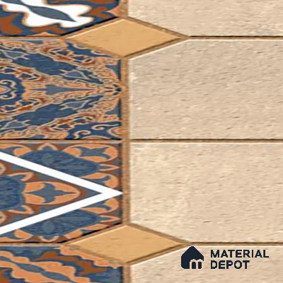 Parking Floor Tile TL 02374 16 x 16 inch Vitrified Anti Skid Matte Finish Heavy Duty Tile - 12 mm | Suitable For Outdoor, Heavy Traffic Areas | Pattern Alignment May Vary | 2-3 mm Spacer is Mandatory