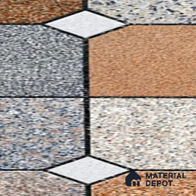 Parking Floor Tile TL 02375 16 x 16 inch Vitrified Anti Skid Matte Finish Heavy Duty Tile - 12 mm | Suitable For Outdoor, Heavy Traffic Areas | Pattern Alignment May Vary | 2-3 mm Spacer is Mandatory