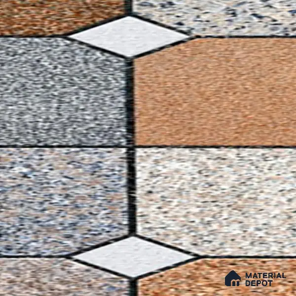 Parking Floor Tile TL 02375 16 x 16 inch Vitrified Anti Skid Matte Finish Heavy Duty Tile - 12 mm | Suitable For Outdoor, Heavy Traffic Areas | Pattern Alignment May Vary | 2-3 mm Spacer is Mandatory