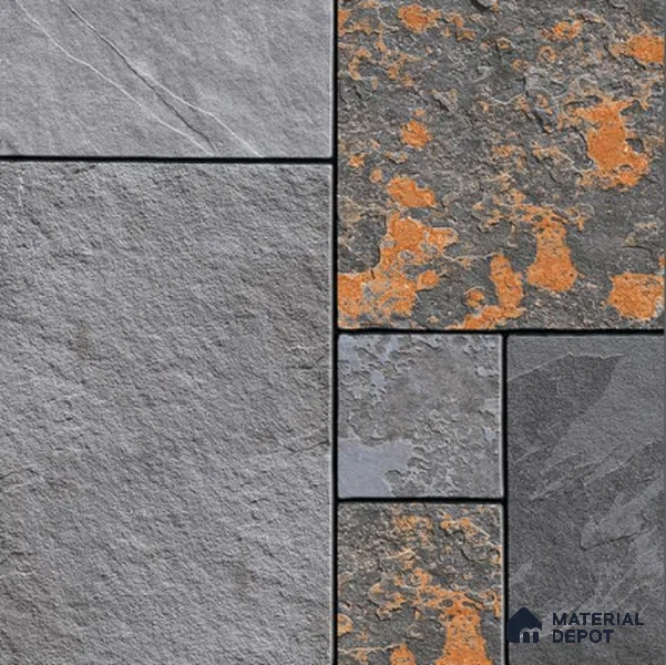 Parking Floor Tile TL 02376 16 x 16 inch Vitrified Anti Skid Matte Finish Heavy Duty Tile - 12 mm | Suitable For Outdoor, Balcony, Terrace | Pattern Alignment May Vary | 2-3 mm Spacer is Mandatory