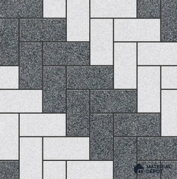 Parking Floor Tile TL 02334 16 x 16 inch Vitrified Anti Skid Matte Finish Heavy Duty Tile - 12 mm | Suitable For Outdoor, Heavy Traffic Areas | Pattern Alignment May Vary | 2-3 mm Spacer is Mandatory