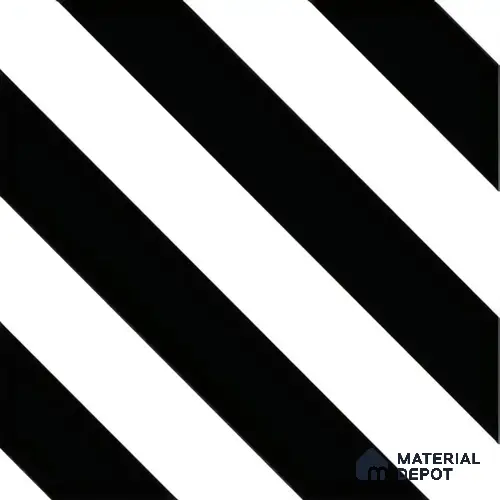 Moroccan Floor & Wall Tile TL 04359 Monochrome Strip 1 ft x 1 ft Matte Finish Ceramic Tile - 9 mm | Suitable For Kitchen, Bathroom, Dining Area | Please Expect a Slight Variation of Pattern