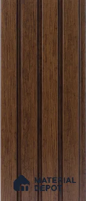 Brown Wooden Louver PN 05279 8 ft x 4.9 inch Charcoal Panel - 11 mm | Suitable for Feature Wall, TV Unit & Living Room | Width is Subjected to 5% Variation