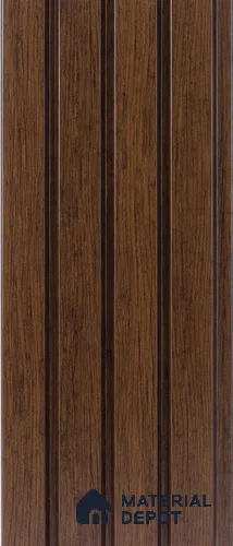 Brown Wooden Louver PN 05279 8 ft x 4.9 inch Charcoal Panel - 11 mm | Suitable for Feature Wall, TV Unit & Living Room | Width is Subjected to 5% Variation