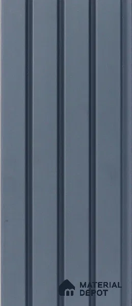 Grey Plain Colour Louver PN 05280 8 ft x 4.9 inch Charcoal Panel - 11 mm | Suitable for Feature Wall, TV Unit & Living Room | Width is Subjected to 5% Variation