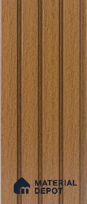 Brown Wooden Louver PN 05282 8 ft x 4.9 inch Charcoal Panel - 11 mm | Suitable for Feature Wall, TV Unit & Living Room | Width is Subjected to 5% Variation