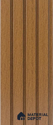 Brown Wooden Louver PN 05282 8 ft x 4.9 inch Charcoal Panel - 11 mm | Suitable for Feature Wall, TV Unit & Living Room | Width is Subjected to 5% Variation