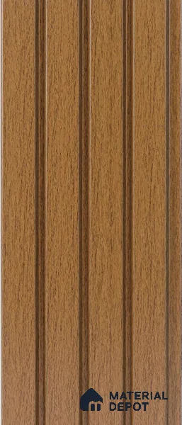 Brown Wooden Louver PN 05282 8 ft x 4.9 inch Charcoal Panel - 11 mm | Suitable for Feature Wall, TV Unit & Living Room | Width is Subjected to 5% Variation