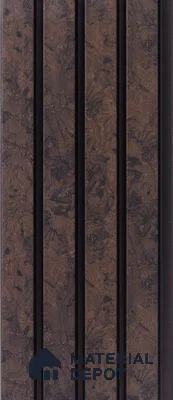 Wenge Wooden Louver PN 05283 8 ft x 4.9 inch Charcoal Panel - 11 mm | Suitable for Feature Wall, TV Unit & Living Room | Width is Subjected to 5% Variation