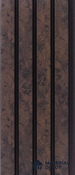 Wenge Wooden Louver PN 05283 8 ft x 4.9 inch Charcoal Panel - 11 mm | Suitable for Feature Wall, TV Unit & Living Room | Width is Subjected to 5% Variation