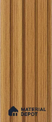 Brown Wooden Louver PN 05284 8 ft x 4.9 inch Charcoal Panel - 11 mm | Suitable for Feature Wall, TV Unit & Living Room | Width is Subjected to 5% Variation