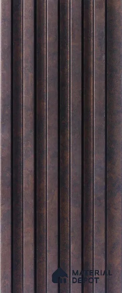 Wenge Stone Louver PN 05285 8 ft x 4.8 inch Charcoal Panel - 12 mm | Suitable for Feature Wall, TV Unit & Living Room | Width is Subjected to 5% Variation